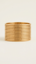 Stackable Gold-Plated Slim Bangles
